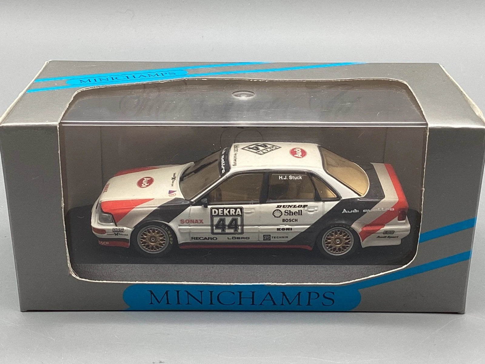 Modellautos 1:43 Minichamps Audi V8  Evo DTM 1992 Stuck #44 mit OVP