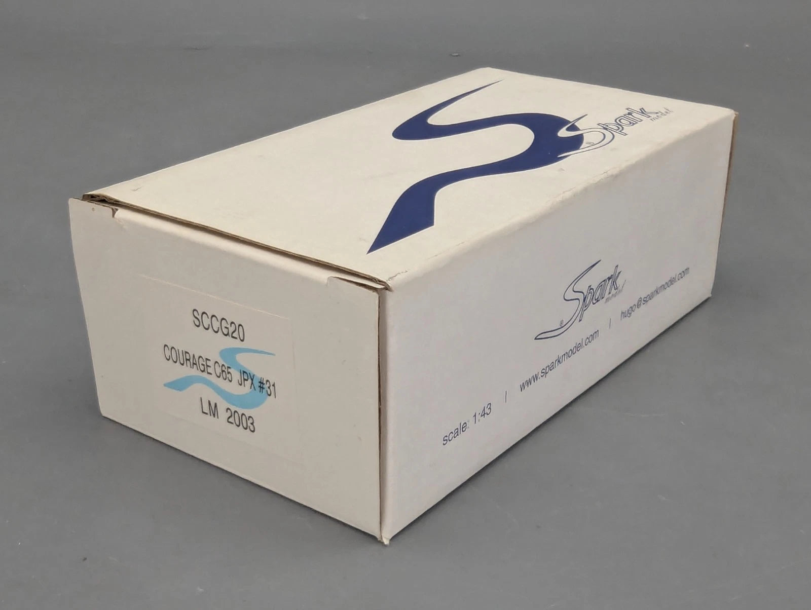 Modellautos 1:43 Spark Courage C65 JPX 24h Le Mans 2003 #31 mit OVP