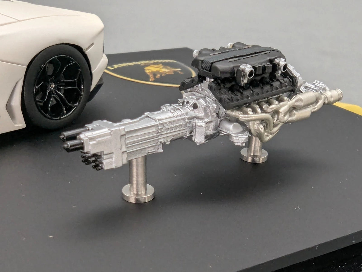 Eidolon Make Up 1:43 Lamborghini Aventador LP700-4 2011 Engine Set Matt Weiß OVP