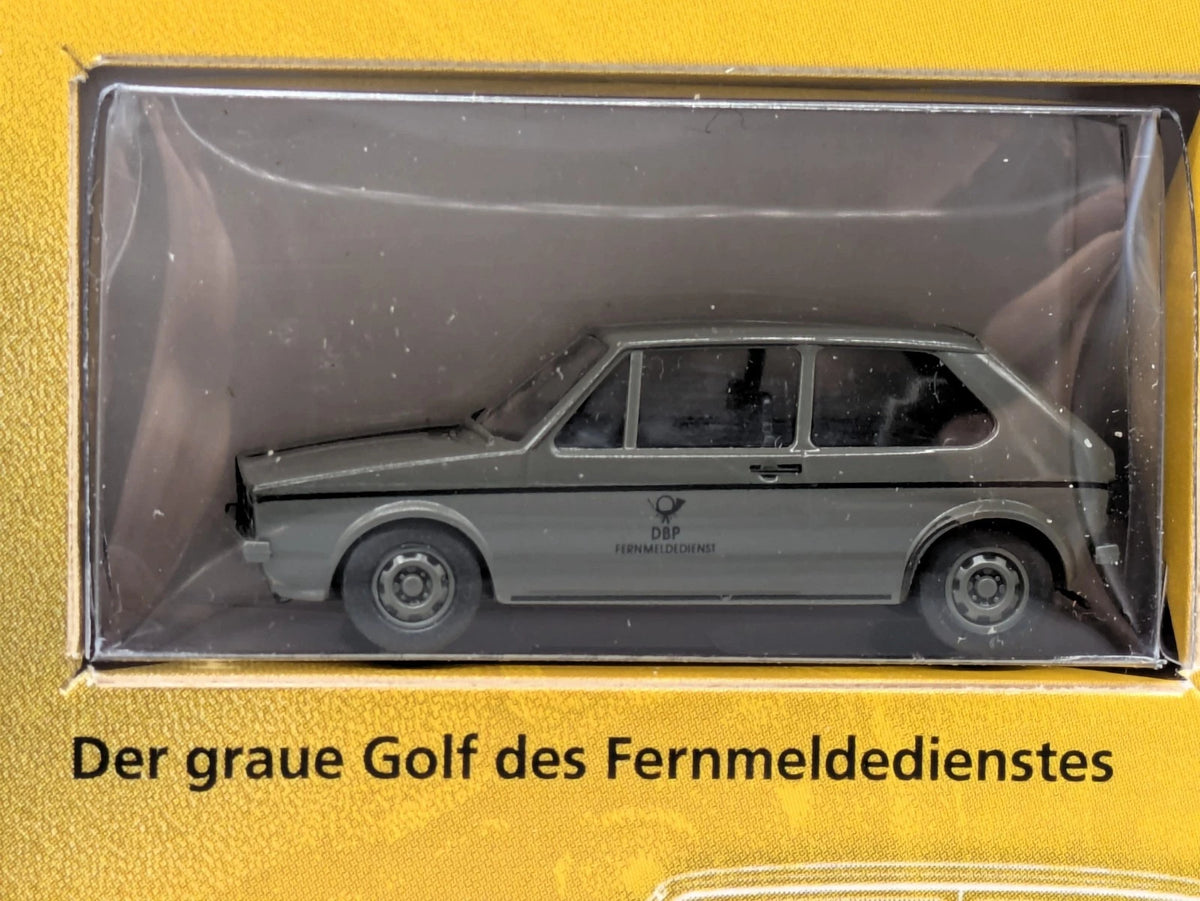 Modellautos 1:87 Brekina VW Der erste Golf-Diesel der Post 2-tlg Set mit OVP