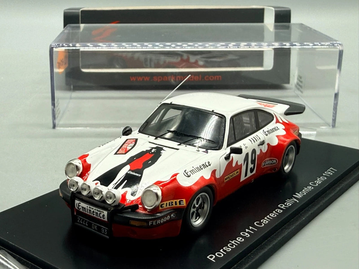 Modellautos 1:43 Spark Porsche 911 Carrera Rally Monte Carlo 1977 + OVP