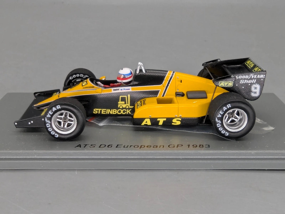Modellautos 1:43 Spark S3922 ATS D6 European GP 1983 #9 M. Winkelhock OVP