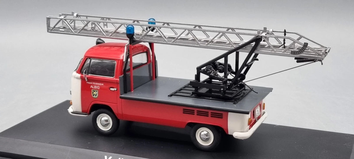 Transporter Modelle 1:43 Schuco 03341 VW T2a Feuerwehr Drehleiter OVP