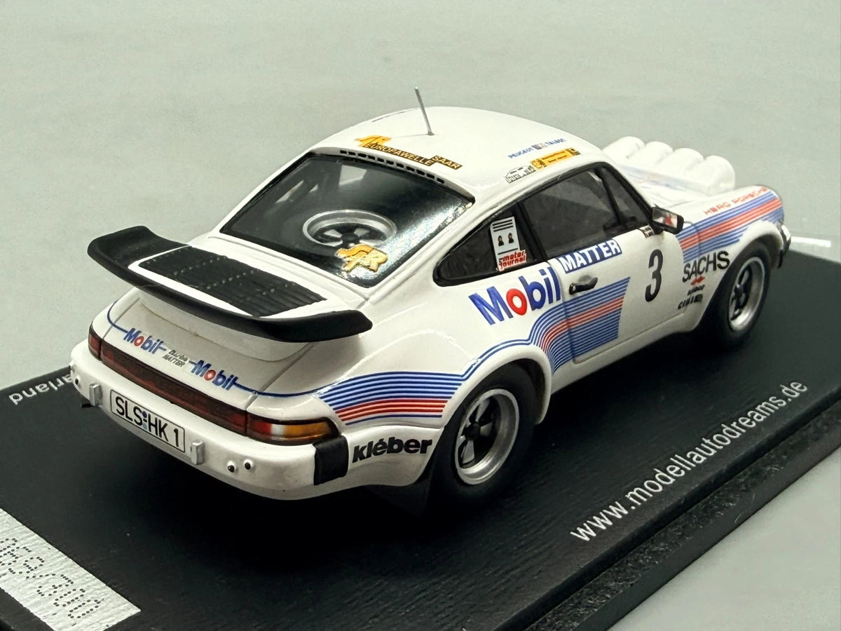Modellautos 1:43 Spark Porsche 911 Turbo 3.3 Rallye DRM 1983 Hero Winner + OVP