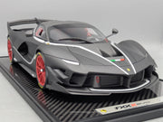 Modellautos 1:12 BBR Ferrari FXX-K EVO Matt Black Ltd 01/01 Vitrine OVP