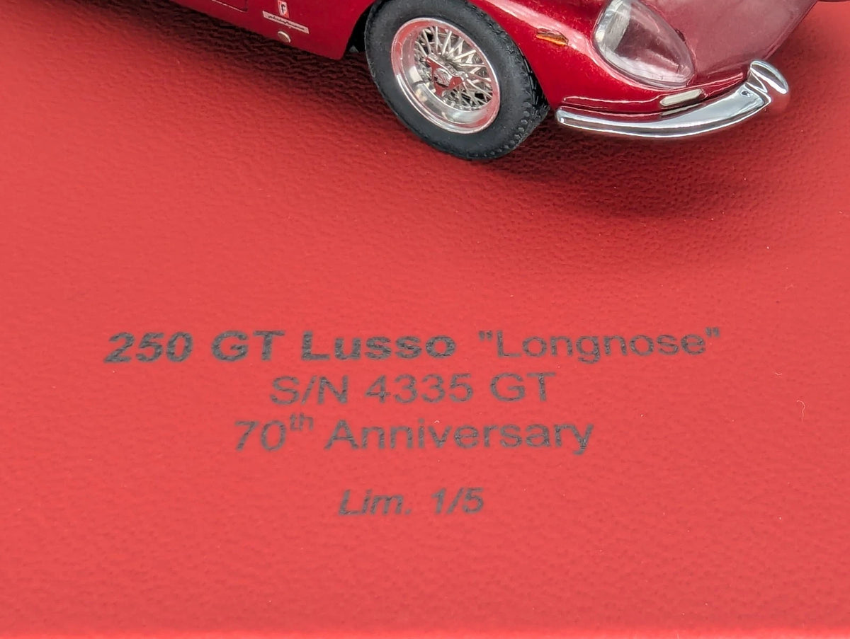 Modellautos 1:43 BBR Ferrari 250 GT Lusso Long Nose S/N 4335 GT Ltd 01/05 OVP