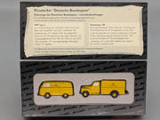 Modellautos 1:90 Schuco Piccolo Set Deutsche Bundespost VW und Hanomag 2-tlg OVP