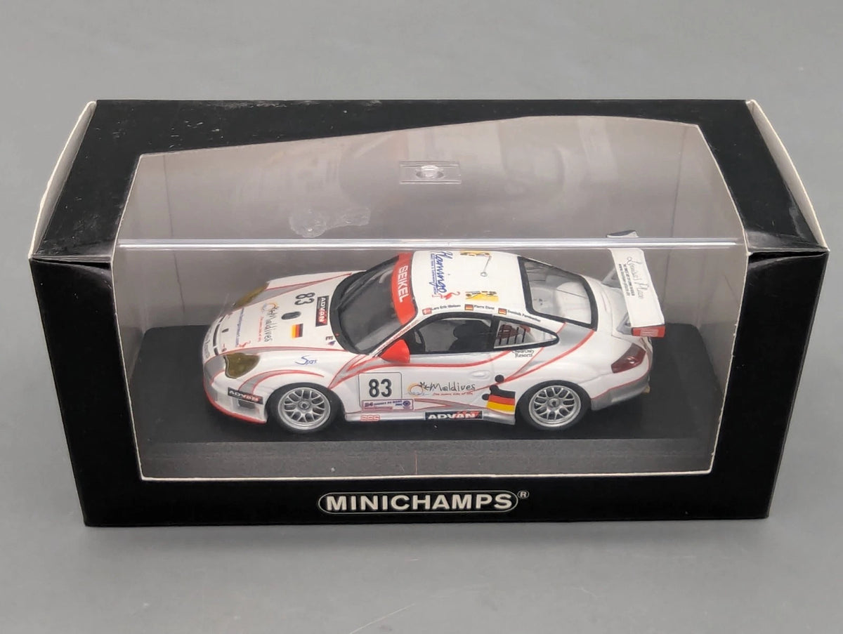Modellautos 1:43 Minichamps Porsche 911 996 GT3 RSR 2. LeMans GT2 2006 #83 OVP
