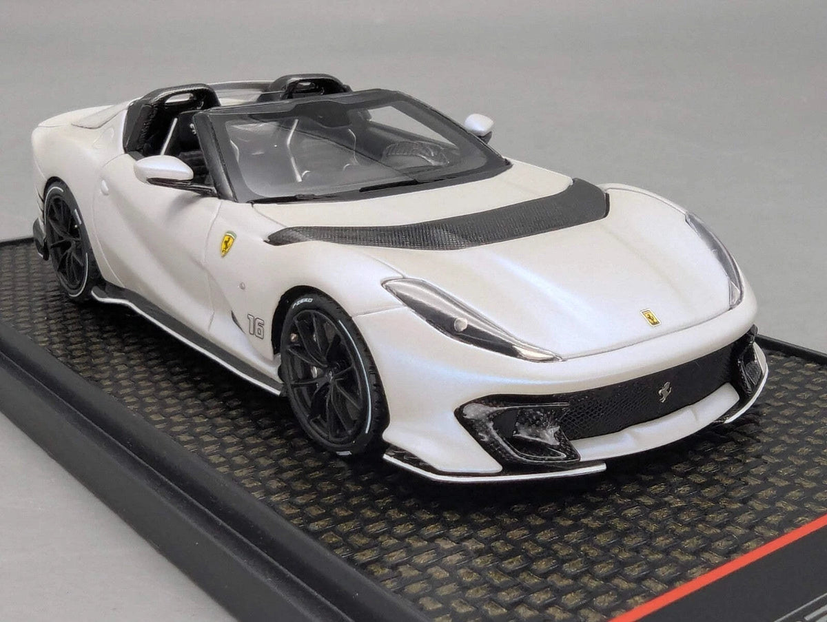 Modellautos 1:43 BBR Concept43 Ferrari 812 Competizione Aperta Weiß 091/156 OVP
