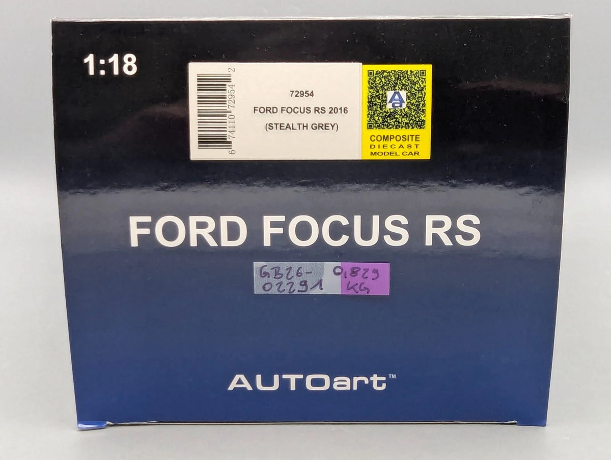Modellautos 1:18 AUTOart 72954 Ford Focus RS 2016 Stealth Grey mit OVP