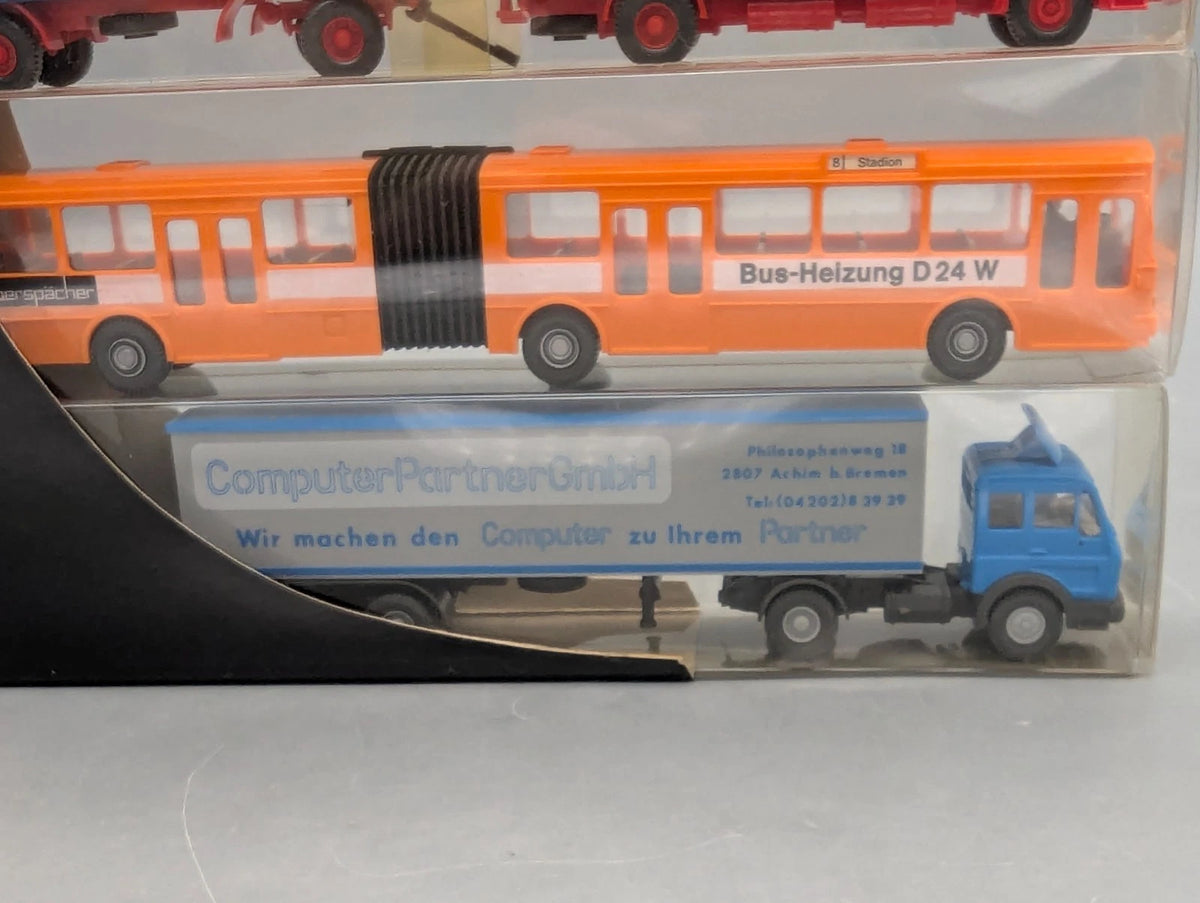 Nutzfahrzeug Modelle 1:87 Wiking Werbemodelle 4er Set 1982/83 OVP
