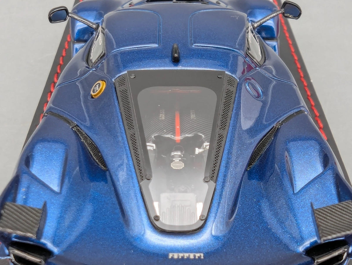 Modellautos 1:43 BBR Deluxe Calsito Ferrari FXX-K Blue Nart Ltd 01/20 OVP