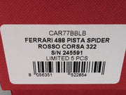 Modellautos 1:43 BBR Ferrari 488 Pista Spider RHD 2019 Limitiert 01/05 OVP