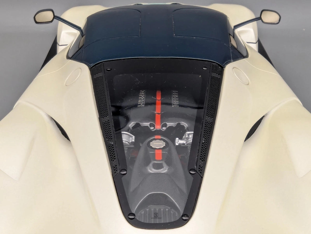 Modellautos 1:12 BBR Ferrari LaFerrari Fuli White / Blue Carbon Ltd 07/10 OVP