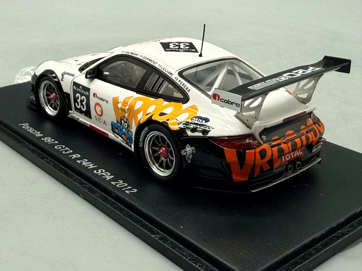 Modellautos 1:43 Spark Porsche 997 GT3 R 24H Spa 2012 #33 mit OVP