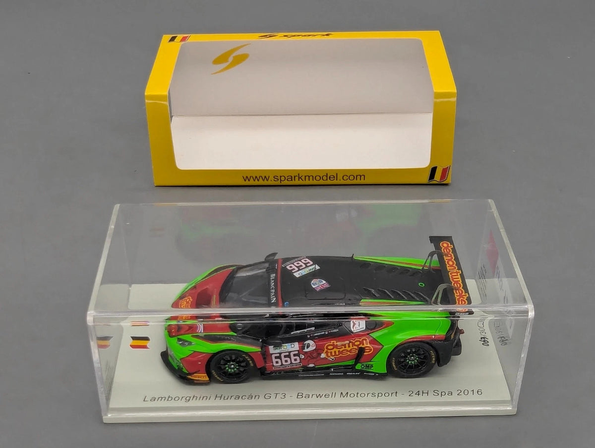 Modellautos 1:43 Spark SB294 Lamborghini Huracan GT3 24h Spa 2016 #666 OVP
