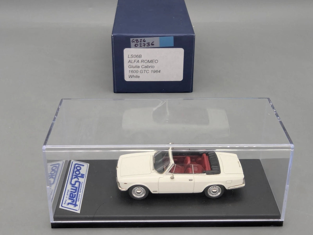 Modellautos 1:43 Looksmart Alfa Romeo Giulia Cabrio 1600 GTC 1964 White mit OVP