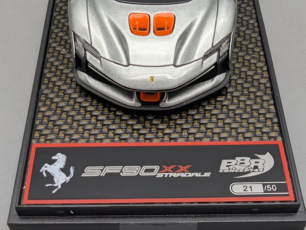 Modellautos 1:43 BBR Concept43 Ferrari SF90 XX Stradale Ltd 21/50 Grigio mit OVP