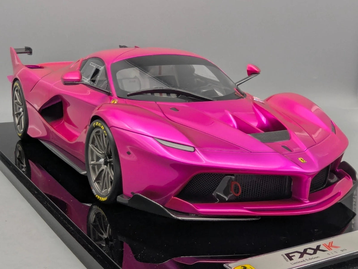 Modellautos 1:12 BBR Ferrari FXX-K 2014 Flash Pink Ltd 01/01 Vitrine OVP