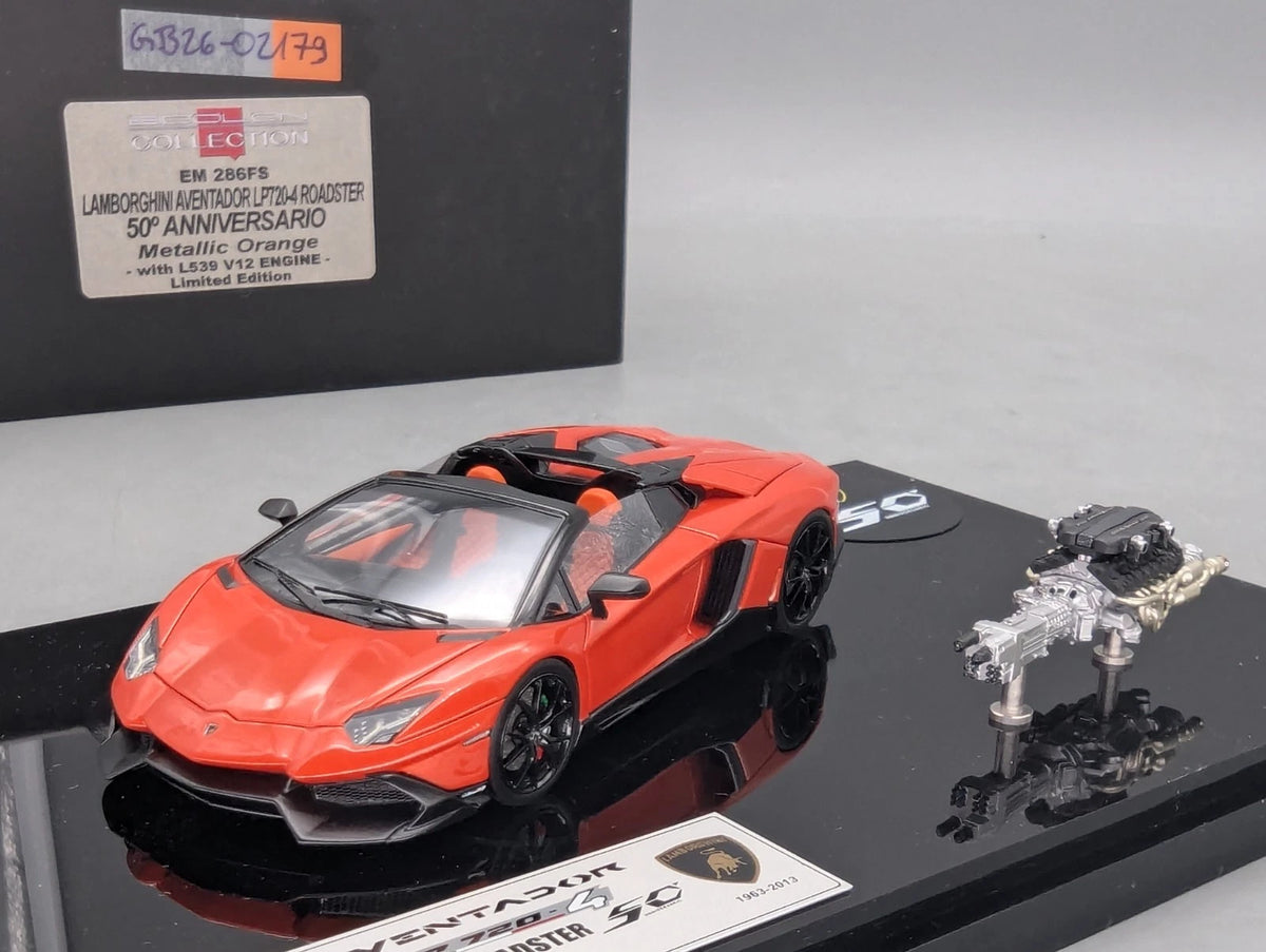 Eidolon Make Up 1:43 Lamborghini Aventador LP720-4 Roadster Engine Set OVP
