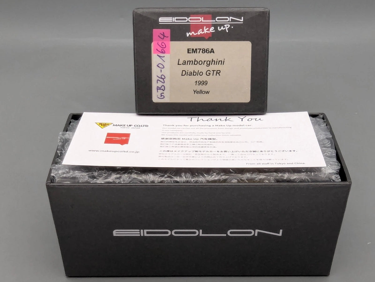 Eidolon Make Up 1:43 Lamborghini Diablo GTR 1999 Yellow mit OVP