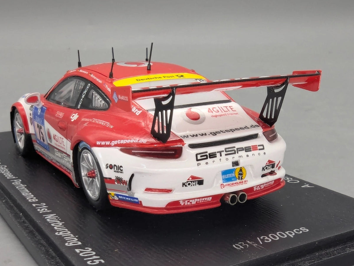 Modellautos 1:43 Spark SG203 Porsche 911 GT3 Cup 24H Nürburgring 2015 #75 OVP