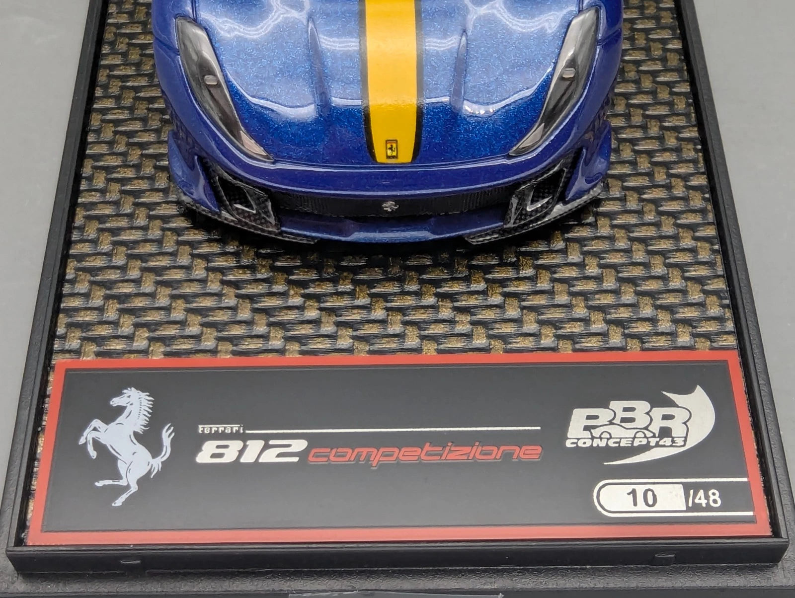 Modellautos 1:43 BBR Concept43 Ferrari 812 Competizione Blue TdF 10/48 mit OVP
