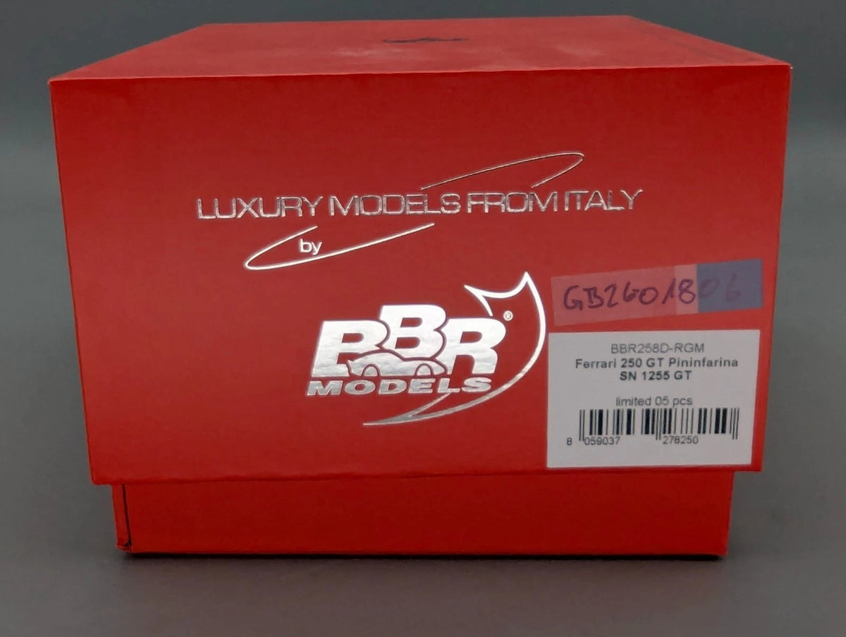Modellautos 1:43 BBR Ferrari 250 GT Pininfarina Coupe S/N 1255 GT 01/05 mit OVP