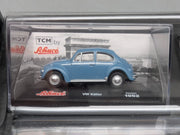 Modellautos 1:72 Schuco Tchibo 6-teiliges Set mit Vitrinen und OVP