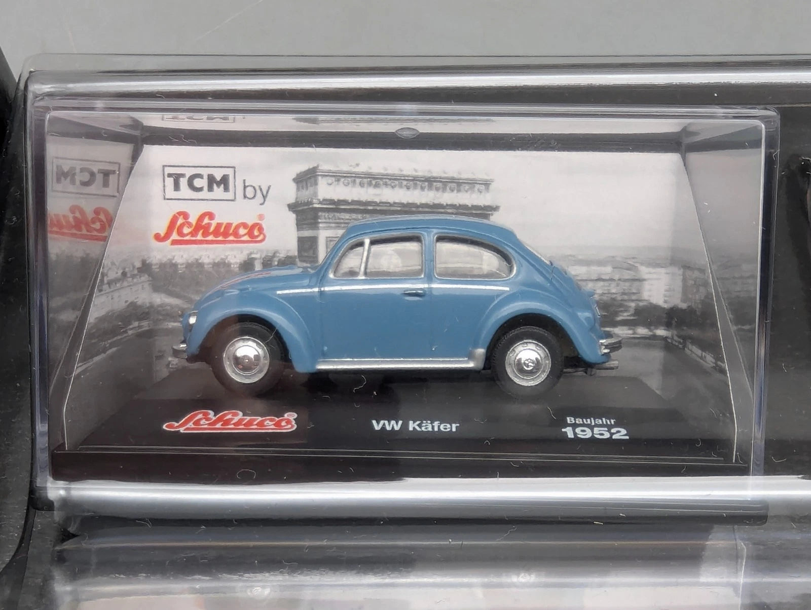 Modellautos 1:72 Schuco Tchibo 6-teiliges Set mit Vitrinen und OVP