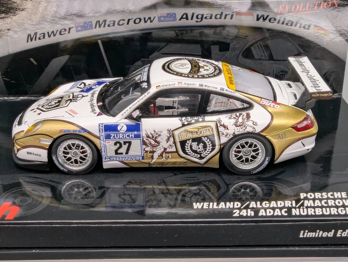 Modellautos 1:43 Minichamps Porsche 997 Cup 24h Nürburgring 2010 #27 mit OVP