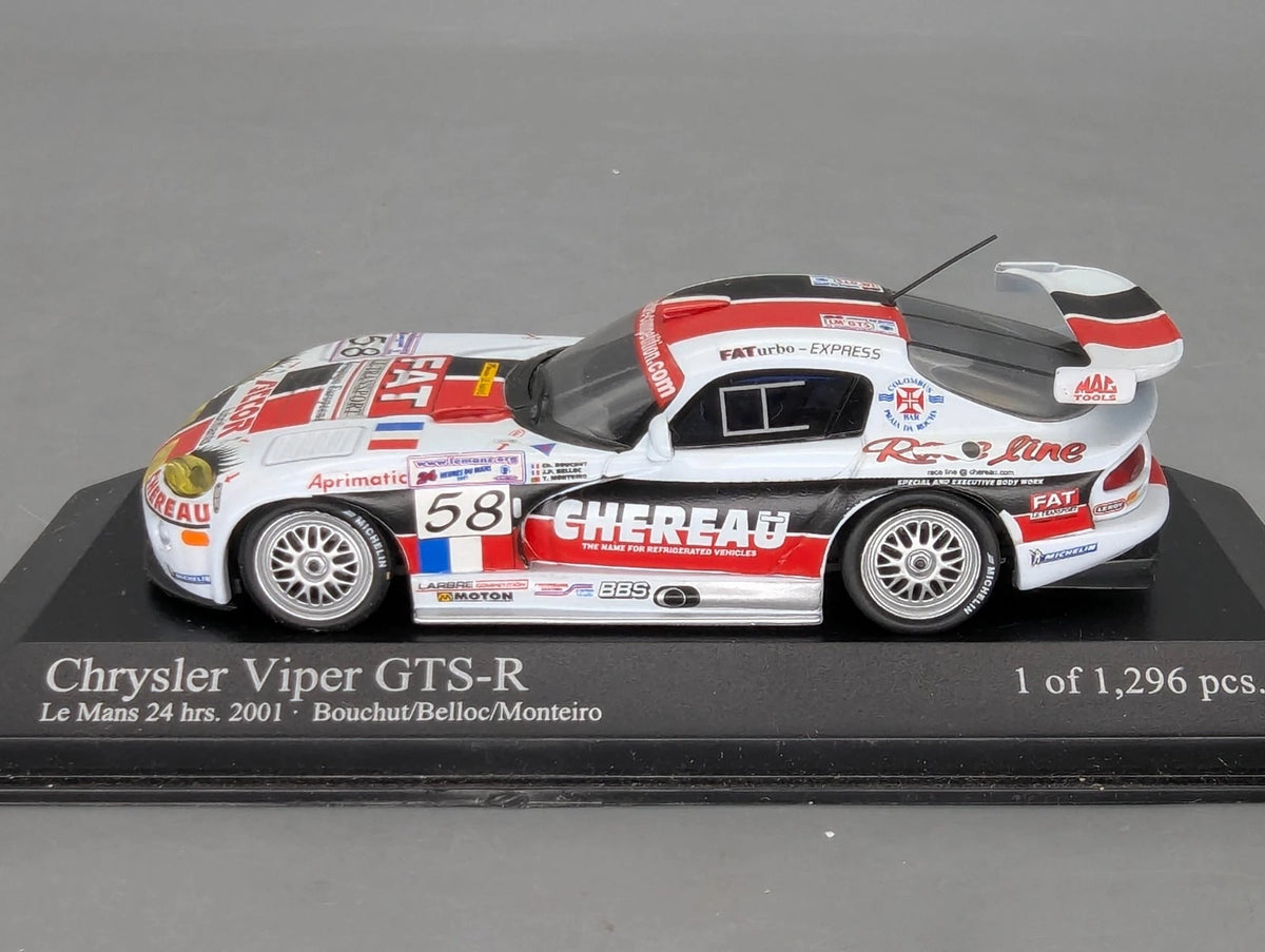 Modellautos 1:43 Minichamps Chrysler  Viper GTS-R 24h Le Mans 2001 #58 OVP