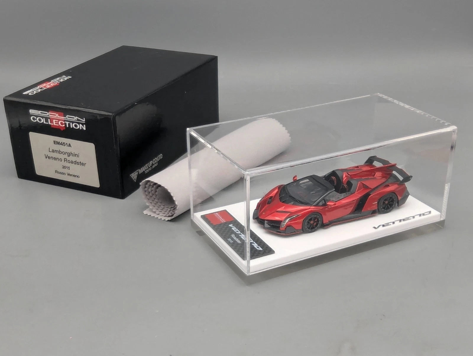 Eidolon Make Up 1:43 Lamborghini Veneno Roadster 2015 Rosso Veneno mit OVP
