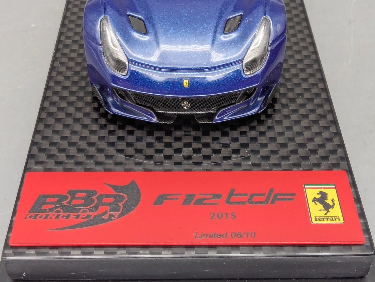 Modellautos 1:43 BBR Concept43 Ferrari F12 TDF Tour de France Blue Ltd 06/10 OVP