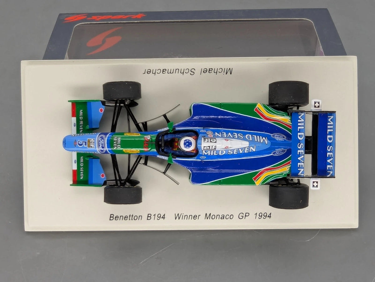 Modellautos 1:43 Spark S4481 Benetton B 194 WINNER Monaco 1994 #5 Schumacher OVP