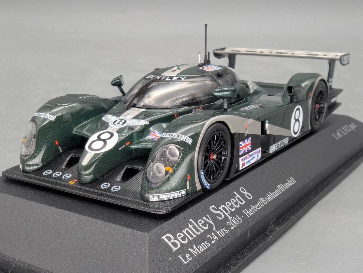 Modellautos 1:43 Minichamps Bentley Speed 8 24h Le Mans 2003 #8 mit OVP
