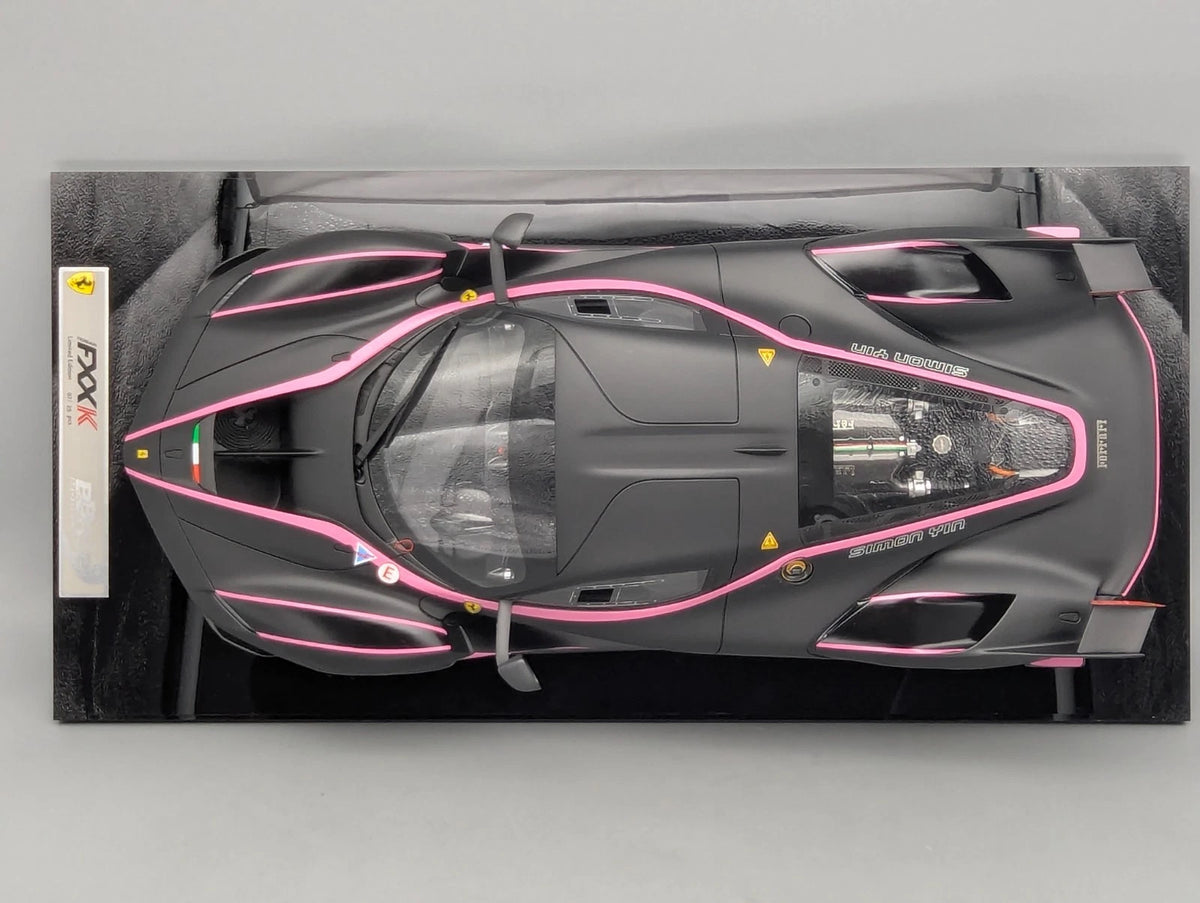 Modellautos 1:12 BBR Ferrari FXX-K Car #6 Nero Matt Ltd 07/25 in Vitrine OVP