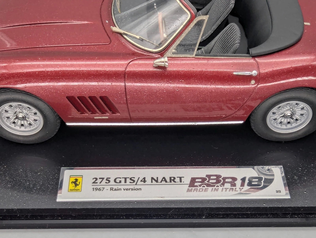 Modellautos 1:18 BBR Ferrari 275 GTS/4 Spider NART 1967 Rain Version 02/02 OVP