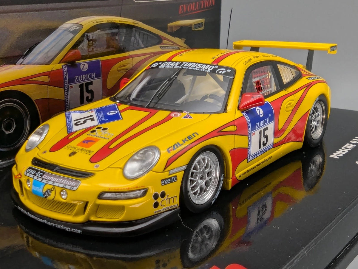 Modellautos 1:43 Minichamps Porsche 911 GT3 Cup 24h Nürburgring 2010 #15 mit OVP