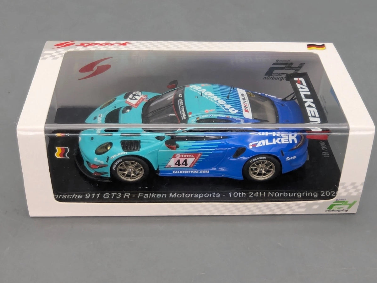 Modellautos 1:43 Spark SG689 Porsche 911 GT3 R 24h Nürburgring 2020 #44 mit OVP