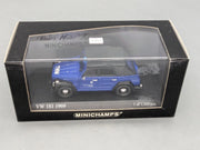 Modellautos 1:43 Minichamps Volkswagen VW 181 THW 1969 Blau mit OVP