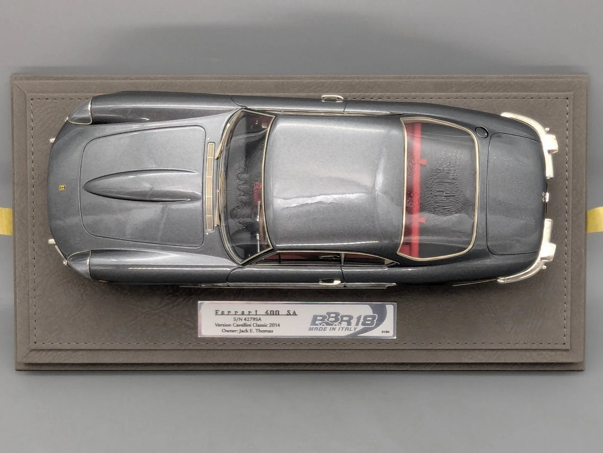Modellautos 1:18 BBR Ferrari 400 Superamerica 1962 Met. Grau 01/64 Stück mit OVP