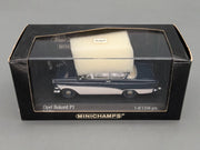 Modellautos 1:43 Minichamps Opel Rekord P1 1958 Royalblau Dark Blue Blau mit OVP