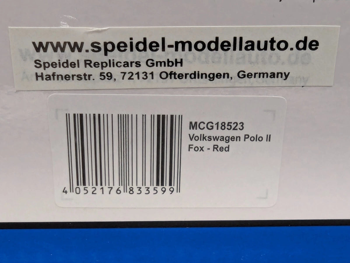 Modellautos 1:18 MCG Modelcar Group Volkswagen VW Polo II Fox GT Coupe Rot OVP