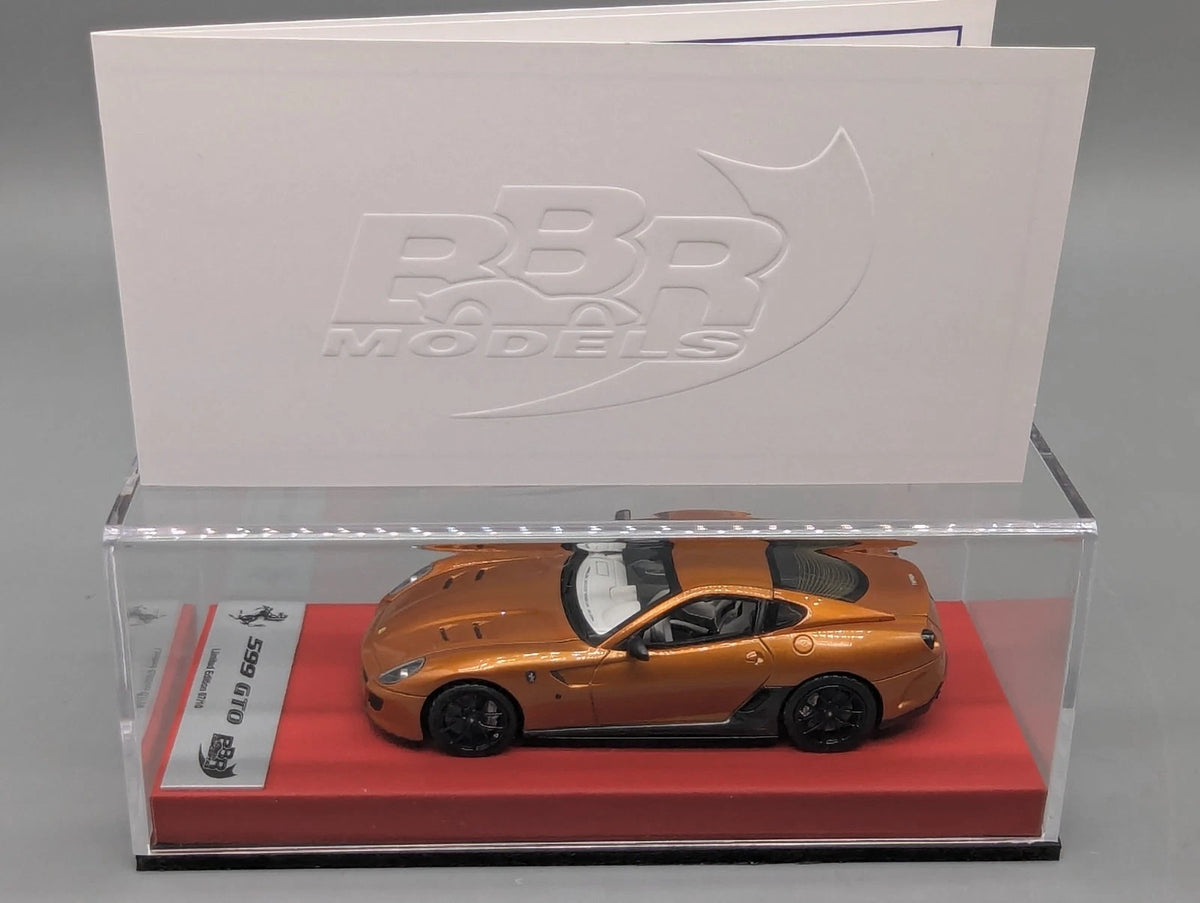 Modellautos 1:43 BBR Concept43 Ferrari 599 GTO Orange Gloss 07/10 in OVP