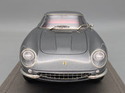 Modellautos 1:18 BBR Ferrari 275 GTB/4 1966 Grigio Met 08/36 mit Vitrine und OVP