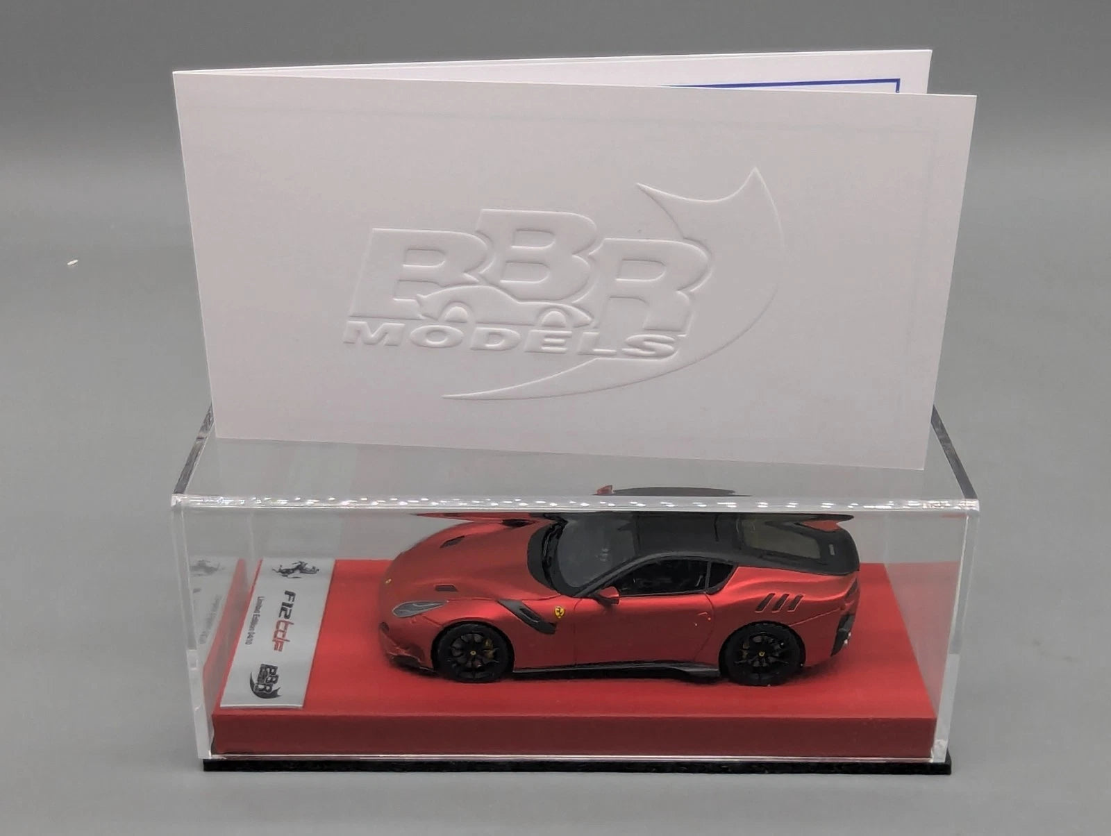 Modellautos 1:43 BBR Concept43 Ferrari F12 TdF Rosso Magma Matt 04/10 mit OVP