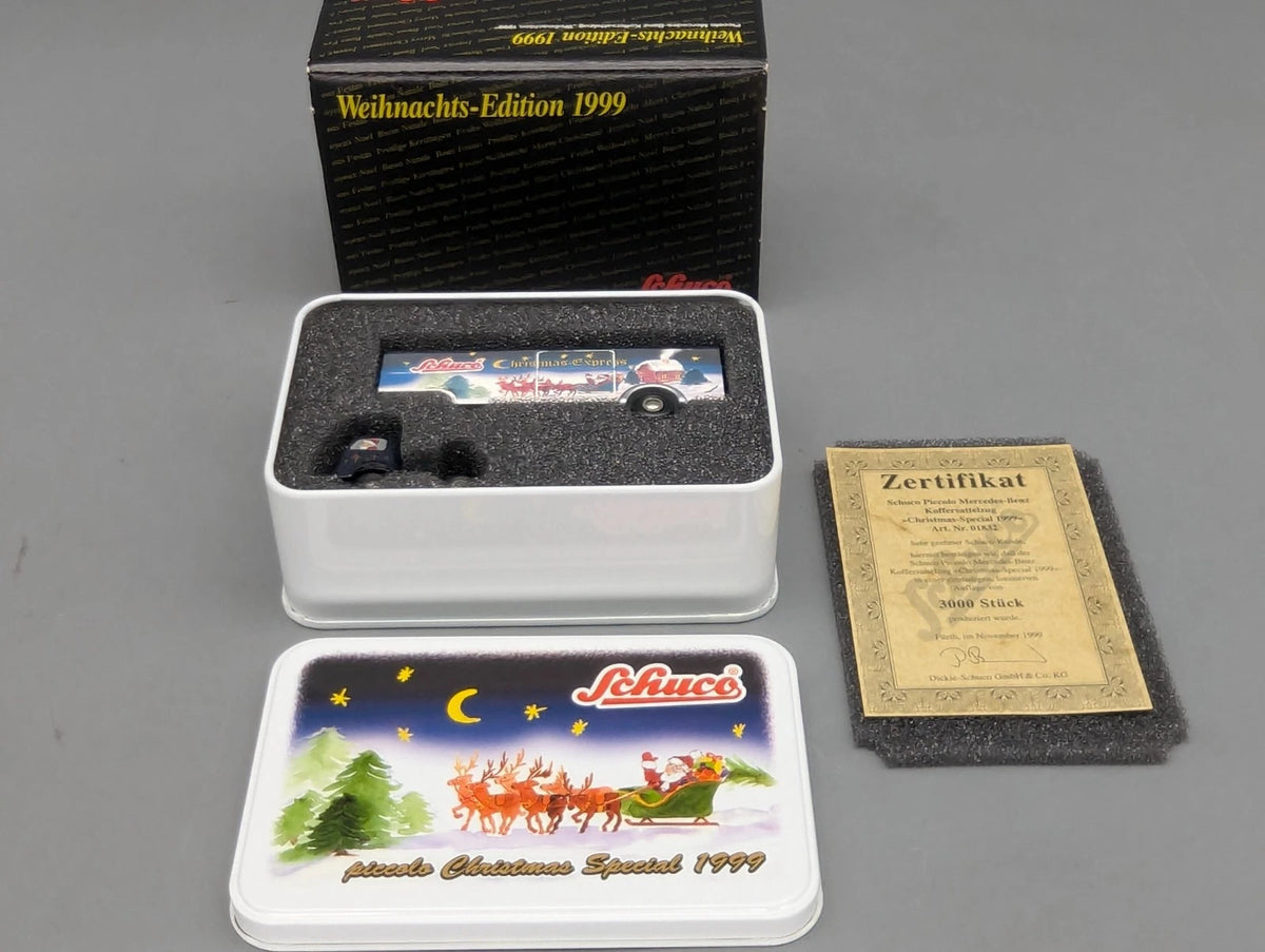 Modellautos 1:90 Schuco Piccolo-Set Christmas Special Weihnachten 1999 in OVP