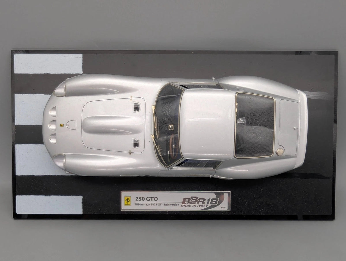 Modellautos 1:18 BBR Ferrari 250 GTO Rain Dirty Version Ltd 01/20 Silber mit OVP