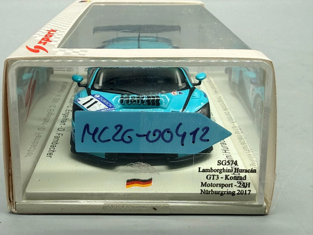 Modellautos 1:43 Spark Lamborghini Huracan GT3 24h Nürburgring 2017 mit OVP